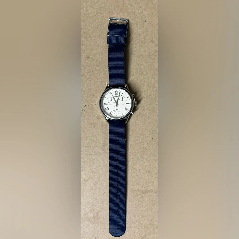Timex Weston‎ Avenue 38mm Blue Strap Watch.